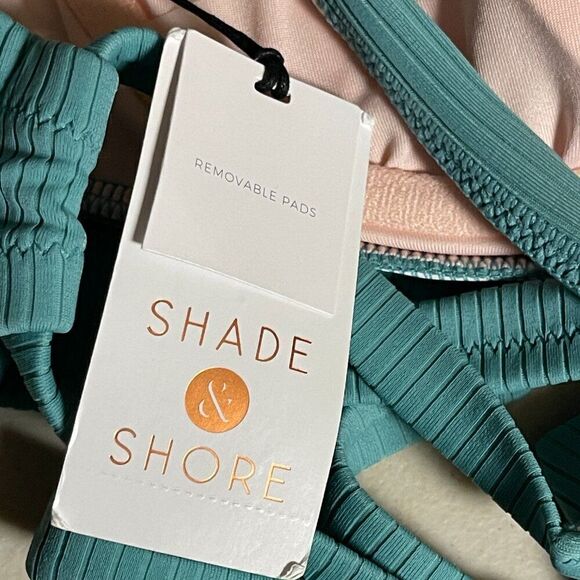 Shade & Shore Tie-Front Bralette Bikini Top 36DD NWT - Picture 8 of 10